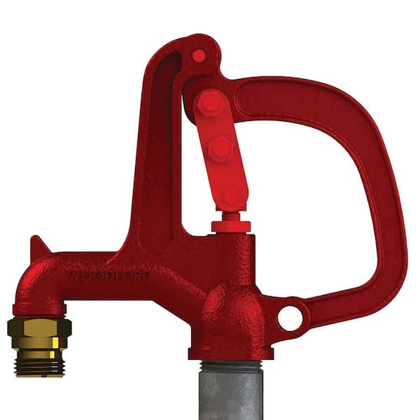 3/4 in. x 3/4 in. NPT x MPT 1 in. Galvanized Steel Pipe x 1 ft. Bury R34 Freezeless Yard Hydrant