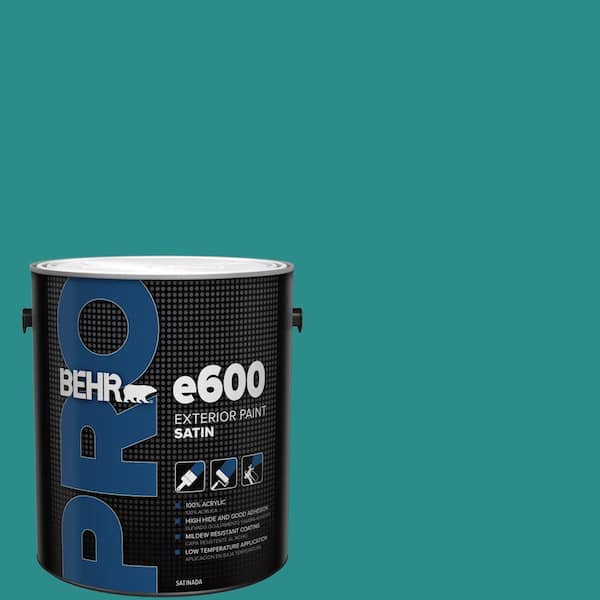 BEHR PRO 1 gal. #HDC-FL13-12 Taos Turquoise Satin Exterior Paint