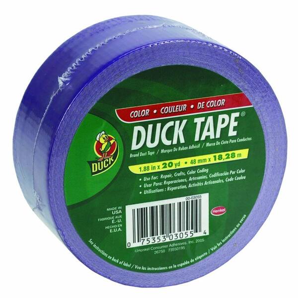 Duck 1.88 in. x 20 yd. All Purpose Duct Tape Purple (6-Pack)
