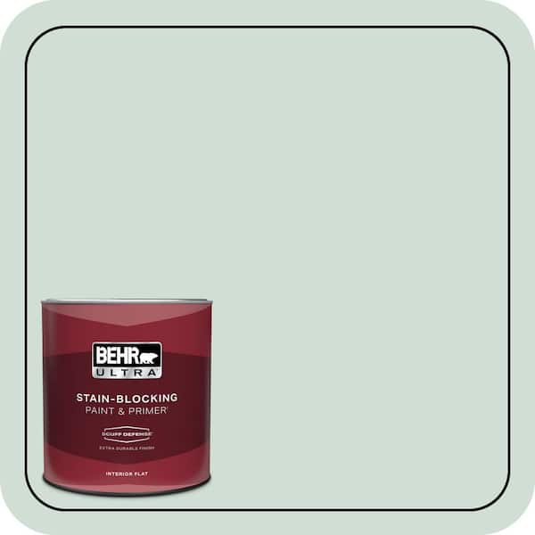 BEHR ULTRA 1 qt. #ECC-65-1 Aruba Aqua Extra Durable Flat Interior Paint & Primer