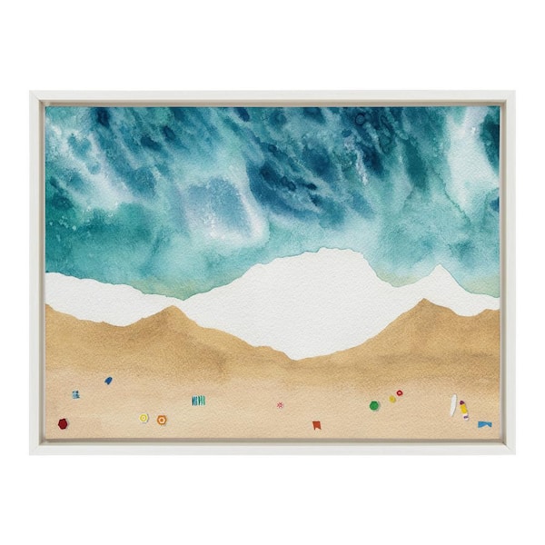 Kate and Laurel Sylvie North Shore by Janet Meinke-Lau Framed Canvas Nature Art Print 24 in. x 18 in.