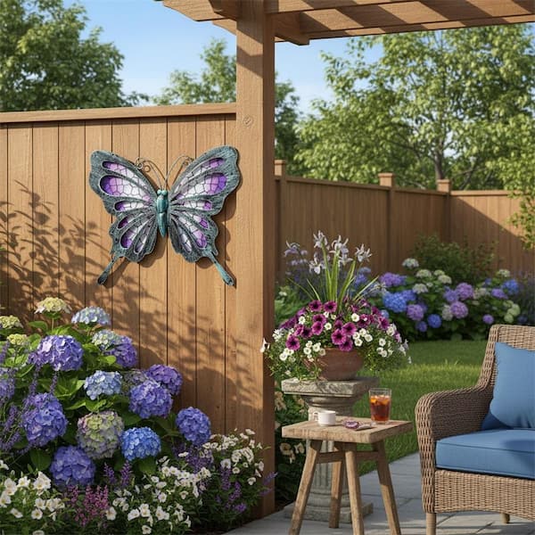 Metal Butterfly Wall Decor YNLIN388 - The Home Depot