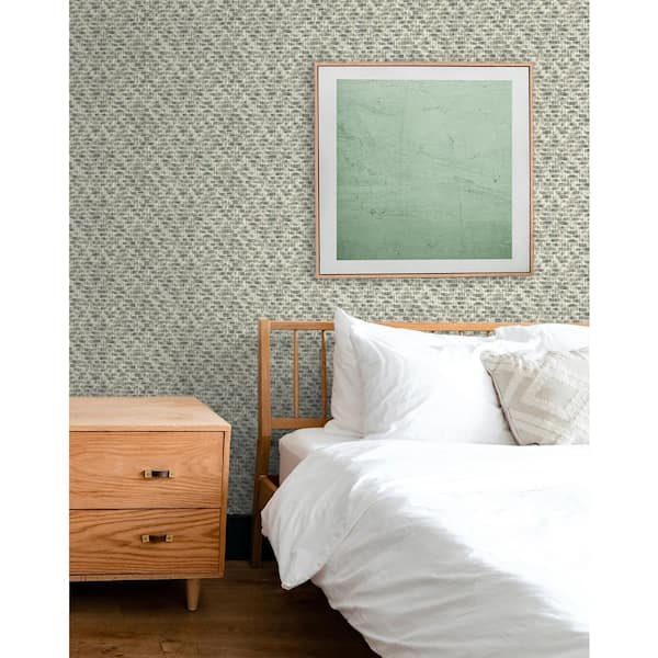 Wading Pool Shale Geometric Vinyl Peel and Stick Wallpaper Roll (Covers 30.75 sq. ft.)