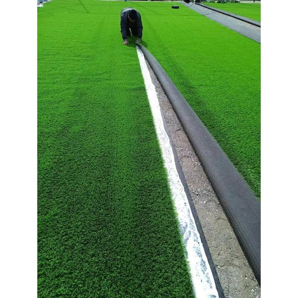 4 ft. x 10 ft. Green Artificial Grass Rug