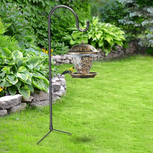 Justincity 33 in. Tall Black Premium Metal Heavy Duty Garden Decor