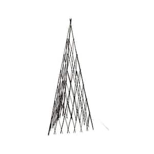 12 in. W x 60 in. H Master Garden Products Willow Expandable Trellis Teepee