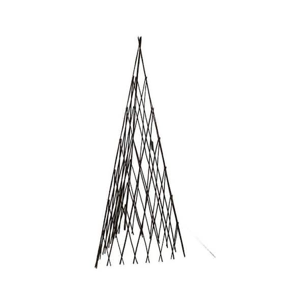 MGP 12 in. W x 60 in. H Master Garden Products Willow Expandable Trellis Teepee