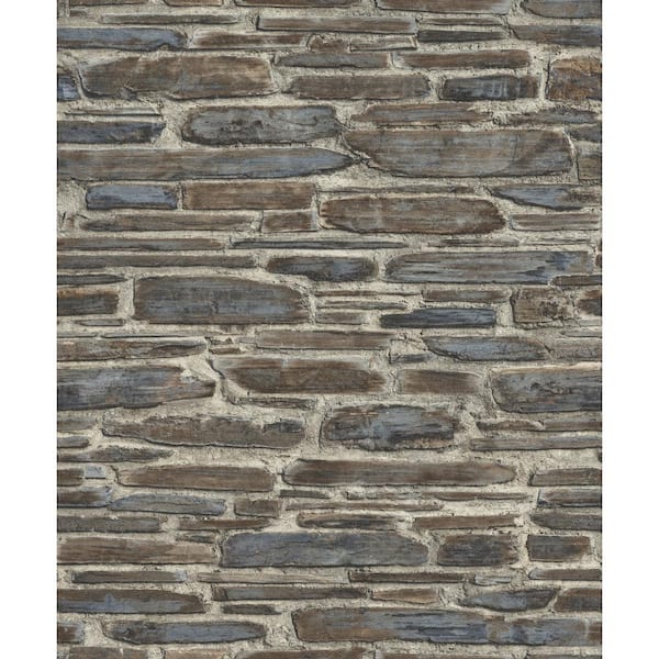 Cassandre Grey Stone Grey Wallpaper Sample