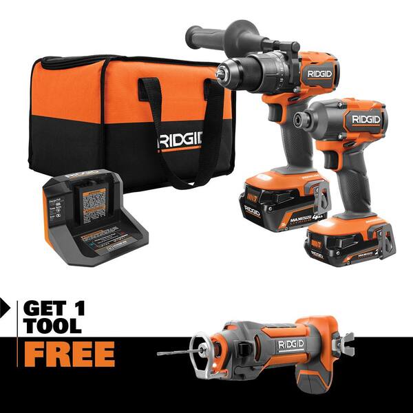 Reviews for RIDGID 18V Brushless Cordless 2Tool Combo Kit w/ Hammer