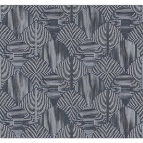 Meyberg Blue Geometric Non-Pasted Wallpaper