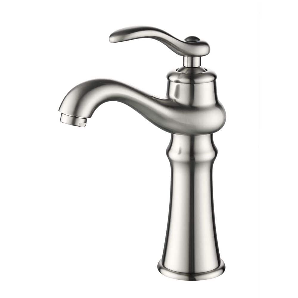 Single Handle Single Hole Bathroom Faucet Modern Brass Vanity Sink Taps in Brushed Nickel price history on PriceWatchPro