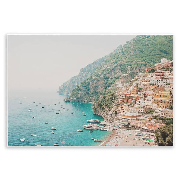 Amalfi Coast Harbor by Sisi and Seb 1-Piece Unframed Architecture Graphic Art Print 10 in. x 15 in.