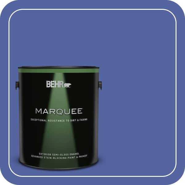 BEHR MARQUEE 1 gal. #T13-9 Electrify Semi-Gloss Enamel Exterior Paint & Primer
