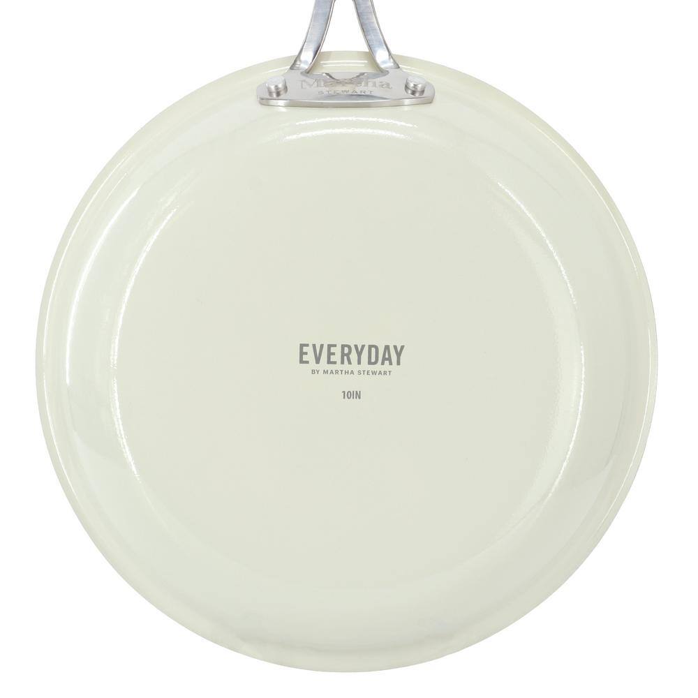10-Inch Linen Aluminum Ceramic Nonstick Fry Pan