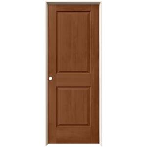 30 in. x 80 in. Cambridge Hazelnut Stain Right-Hand Solid Core Molded Composite MDF Single Prehung Interior Door