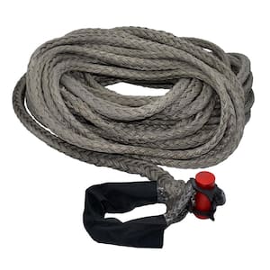 9/16 in. x 100 ft. 13166 lbs. WLL Synthetic Winch Rope Line with Integrated Shackle