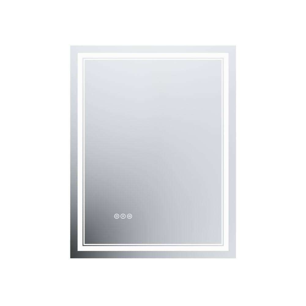 Hans 28 in. W x 36 in. H Rectangular Frameless Backlit LED Touch Sensor Anti-Fog Dimmable Wall Bathroom Vanity Mirror price history on PriceWatchPro