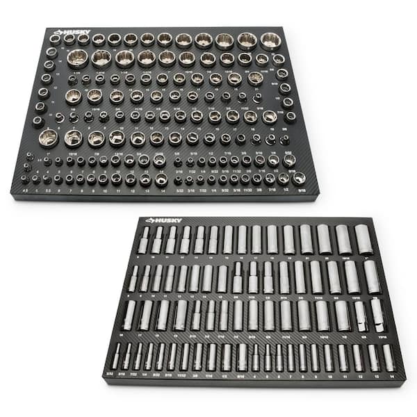 1/4 in., 3/8 in., and 1/2 in. Drive Socket Set in EVA Foam Tray (200-Piece)