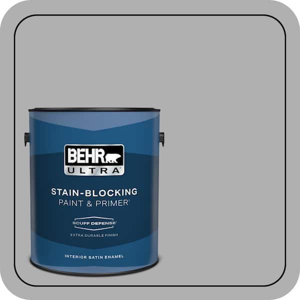 BEHR ULTRA 1 gal. #780F-4 Sparrow Extra Durable Satin Enamel Interior Paint & Primer