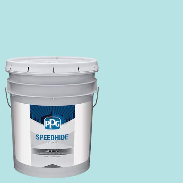 SPEEDHIDE 5 gal. PPG1233-4 Seascape Green Semi-Gloss Exterior Paint