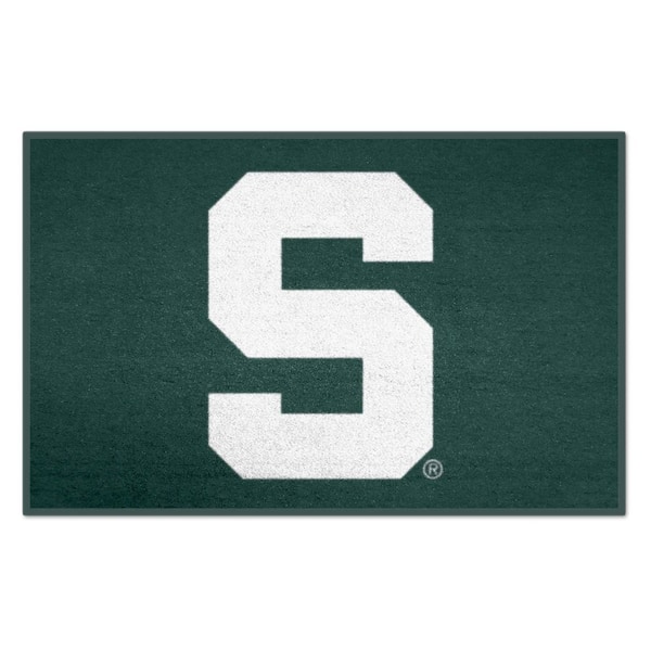 Michigan State Spartans Green 2 ft. x 3 ft. Starter Mat Area Rug