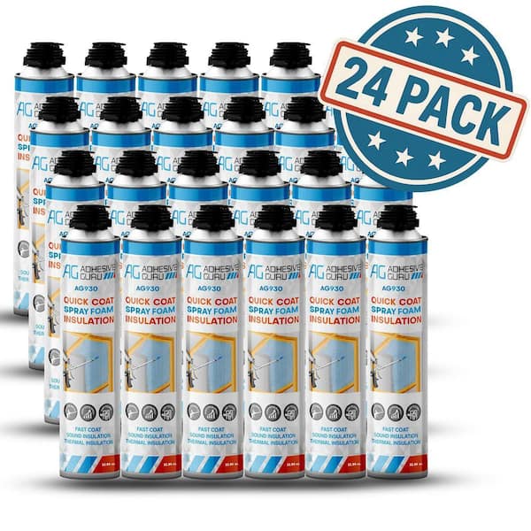 AG930 32.8 oz. Insulation Spray Foam Sealant, Expanding Polyurethane Foam for Thermal and Soundproofing (24 Pack)