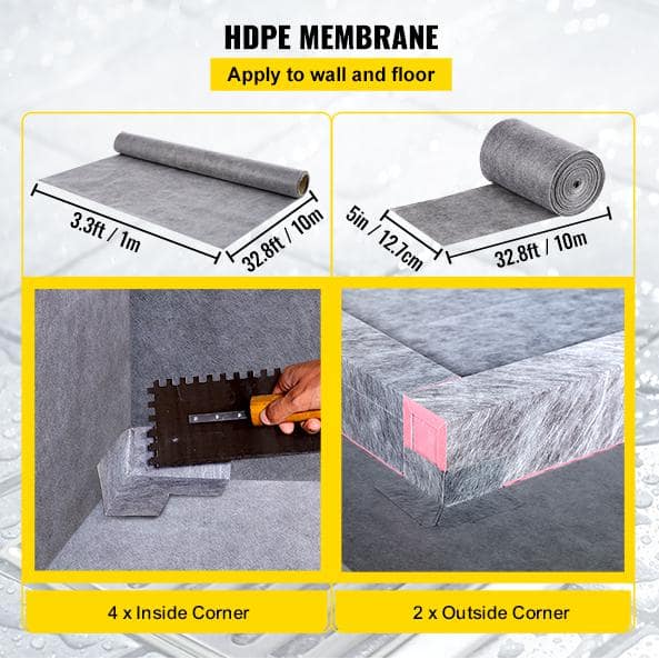 Gray Rectangular Single Shower Base with Round Drain