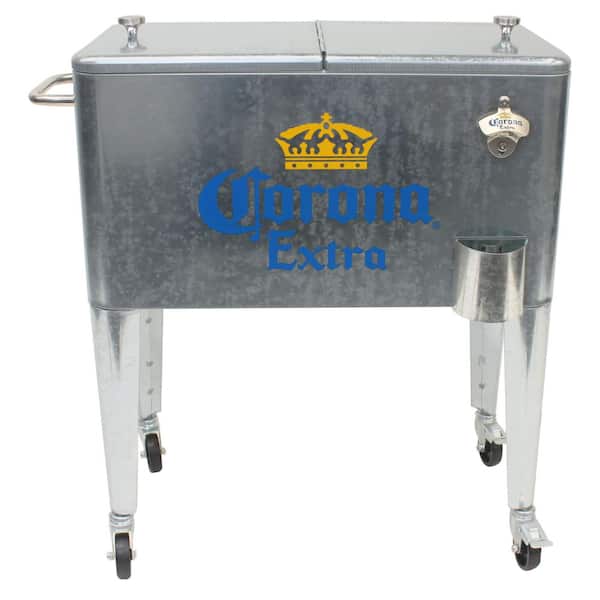 Leigh Country Corona Extra 60 Qt Galvanized Rolling Cooler