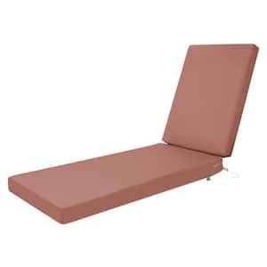 Duck Covers Weekend 80 in. W x 26 in. D x 3 in. Thick Outdoor Chaise Cushion in Cedarwood