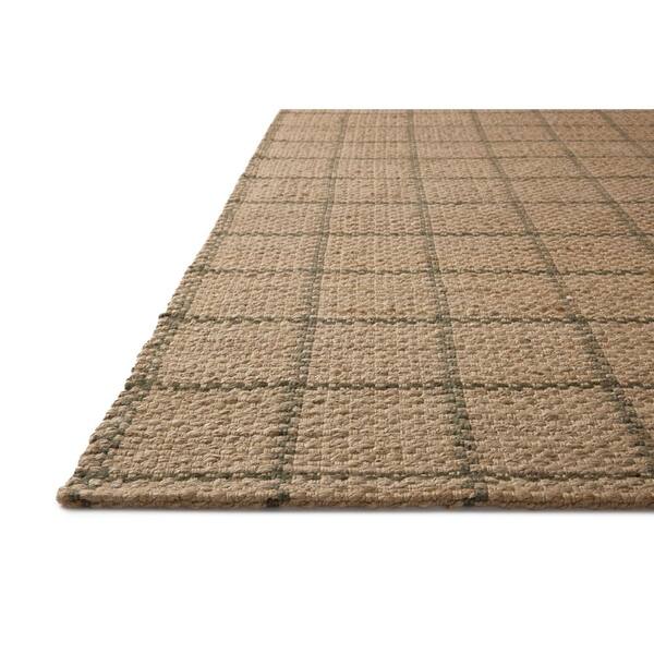 Chris Love Julia Fletcher Natural / Olive 2 ft. 3 in. x 3 ft. 9 in.  Contemporary Accent Rug