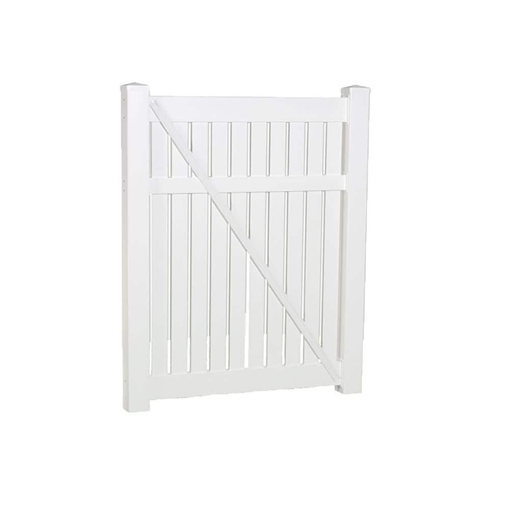 Huntington 3.8 ft. x 5 ft. White Vinyl Semi-Privacy Fence Gate Kit price history on PriceWatchPro