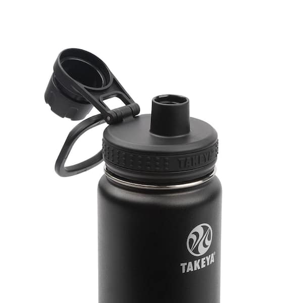 Takeya Actives 18 oz. Insulated Stainless Steel Water Bottle - Onyx