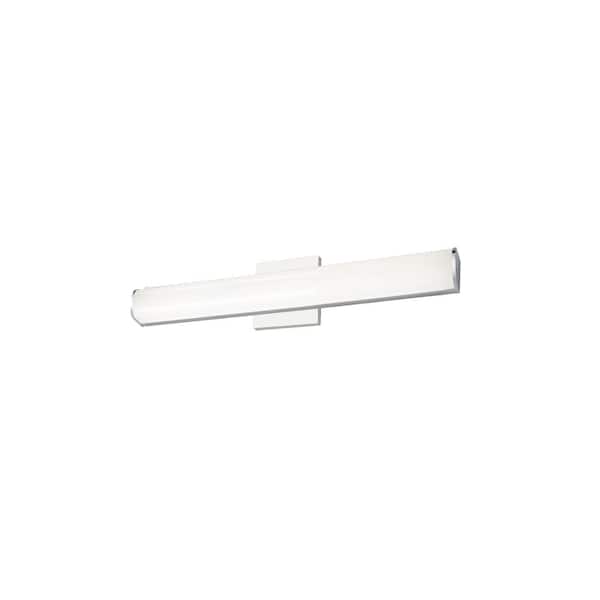 KUZCO Longitude 20-in 1 Light 22-Watt Chrome Integrated LED Vanity Light