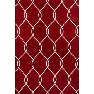 Bliss Red 8 ft. x 10 ft. Indoor Area Rug