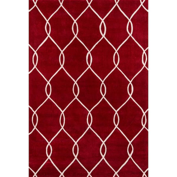 Momeni Bliss Red 8 ft. x 10 ft. Indoor Area Rug