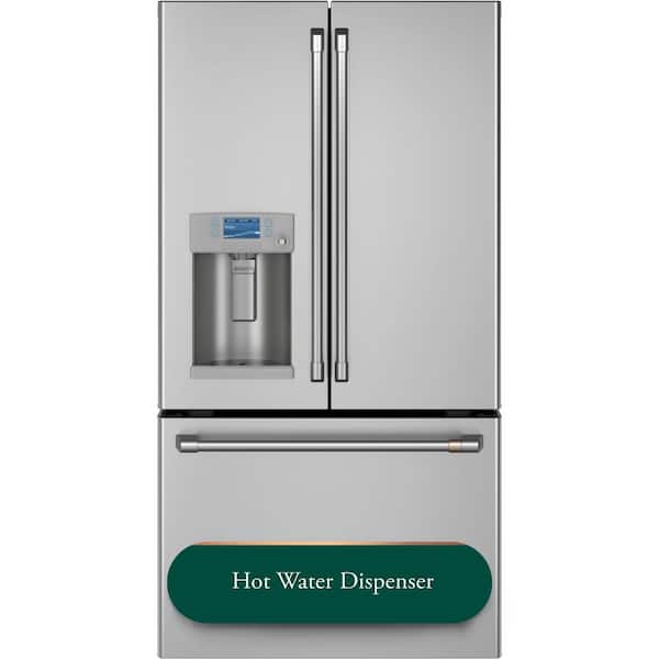 22.2 cu. ft. Smart French Door Refrigerator with Hot Water Dispenser in Stainless Steel, Counter Depth and ENERGY STAR