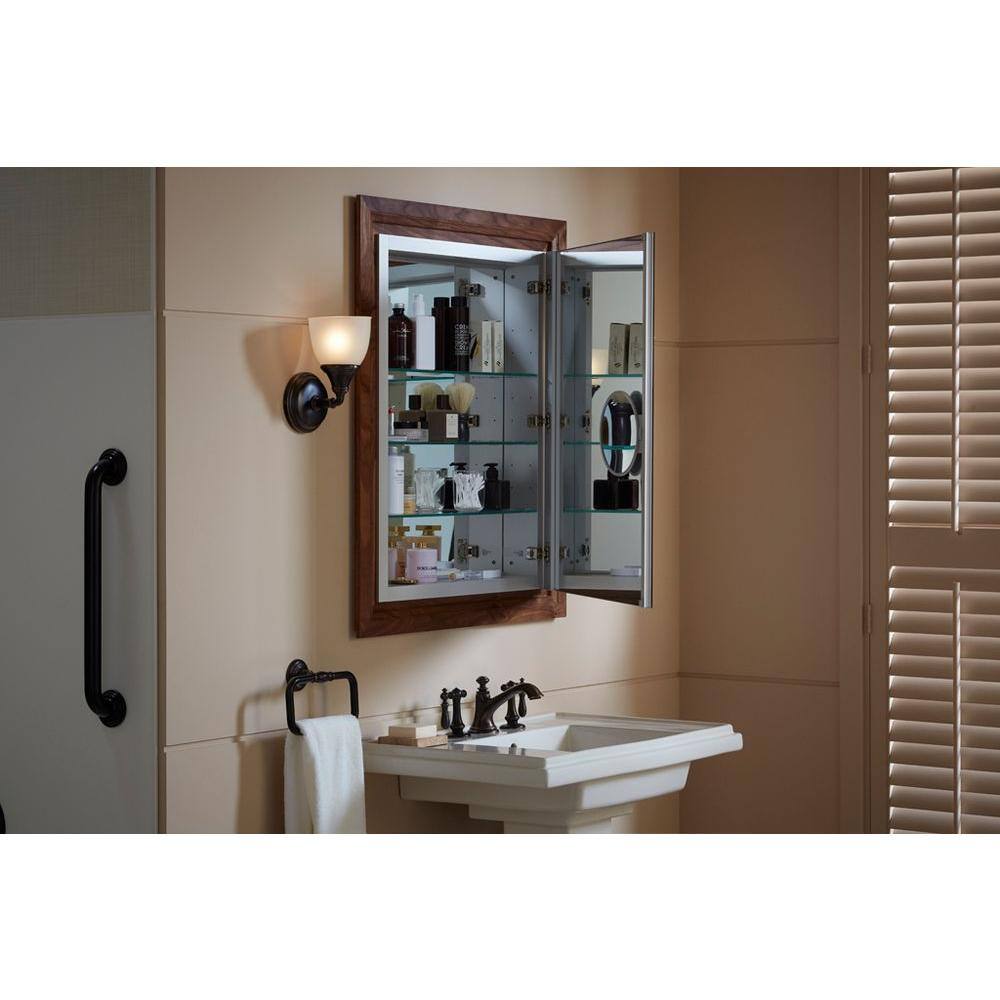 Verdera 24"x30" Aluminum Frameless Medicine Cabinet with Adjustable Shelves