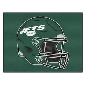 FANMATS New York Jets Green 3 ft. x 2 ft. Mascot Helmet Area Rug