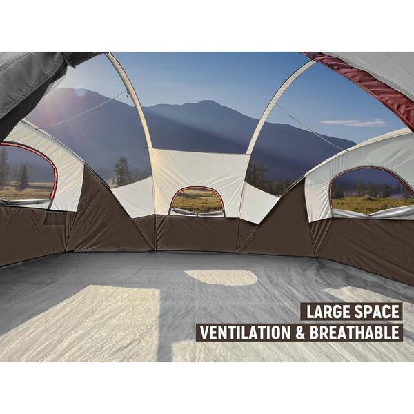 Zeus & Ruta 167.7 in. L x 131.8 in. W x 73.6 in. H 10-Person Brown