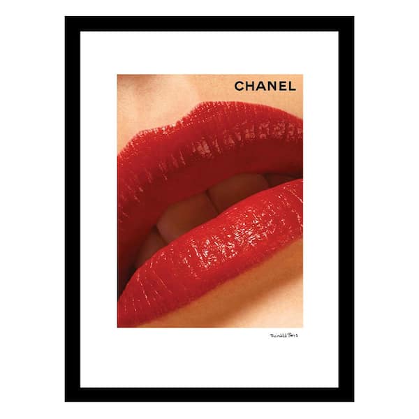 VENICE BEACH Collections Luscious Fashion Lips by Fairchild Paris 1-Piece Framed Graphic Print Abstract Poster Art Print 18 in. x 14 in.