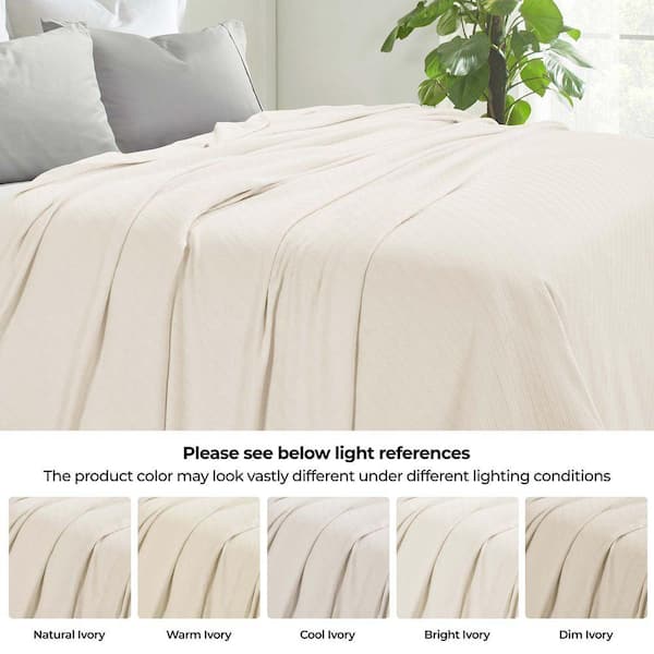 SUPERIOR Milan Ivory Textured Cotton Striped Lightweight Woven