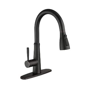 Single-Handle Pull Down Sprayer Kitchen Faucet with Advanced Spray in Oil Rubbed Bronze