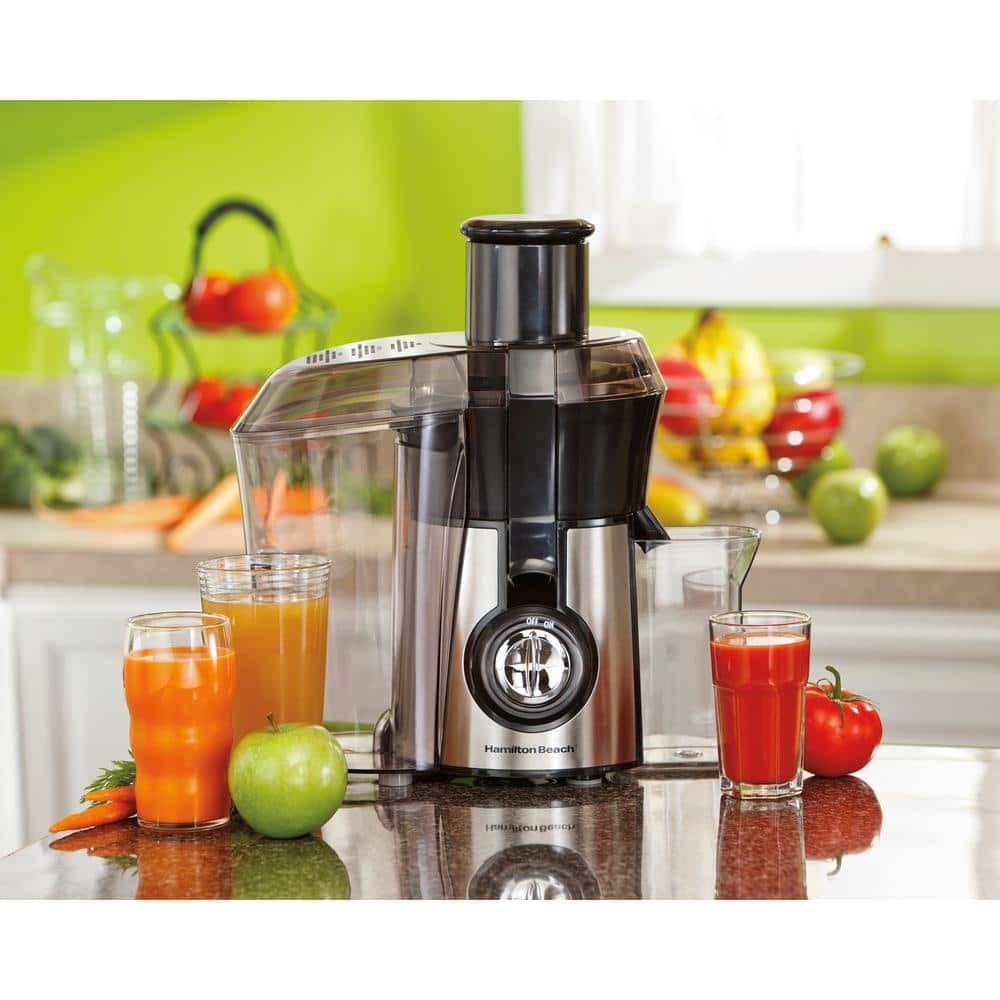 Hamilton Beach Stainless Steel Electric Juicer with Pulp Receptacle