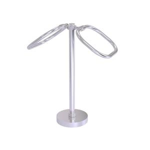 Allied Brass Satin Chrome Freestanding Countertop Towel Ring Allied Brass Satin Chrome Freestanding Countertop Towel Ring