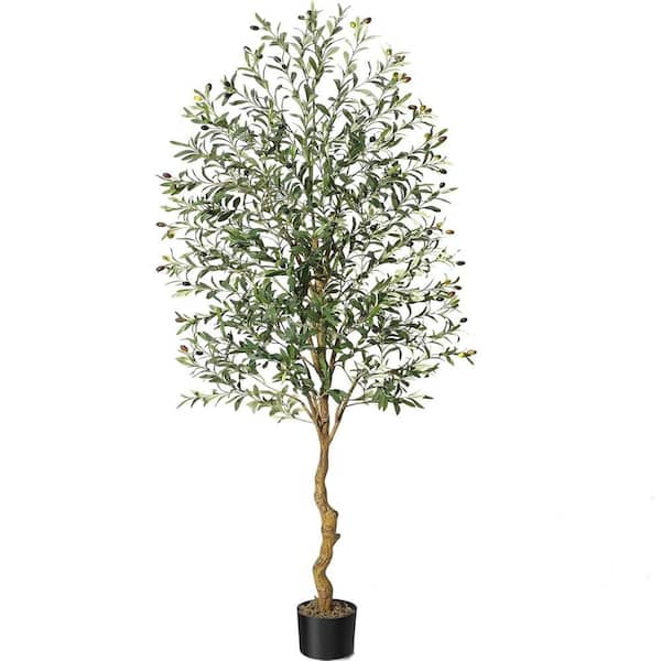 6 ft. Olive Trees Artificial Indoor, Faux Olive Tree with Realistic ...