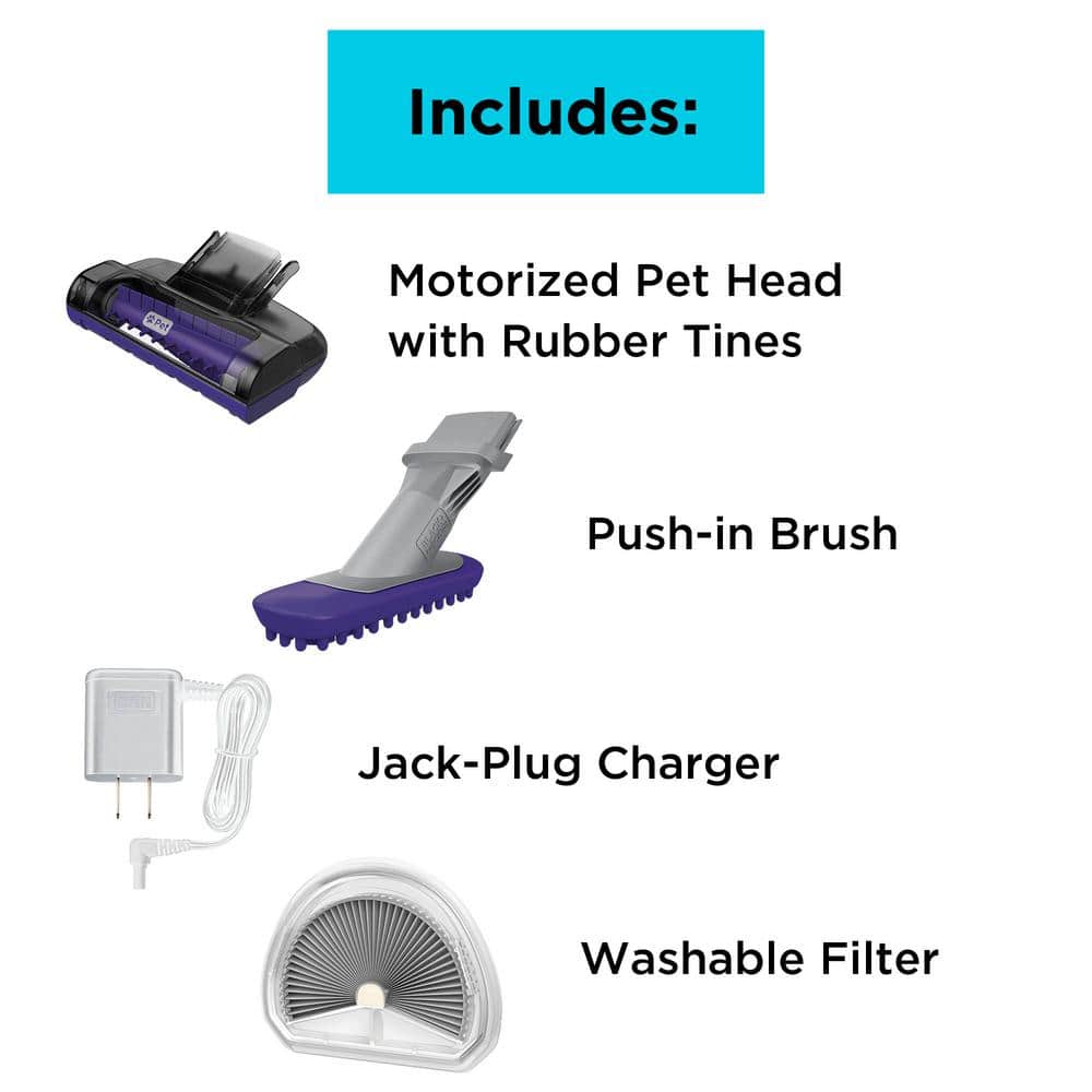 Purple Rechargeable Handheld Bagless Vacuum Cleaner for Pet Hair