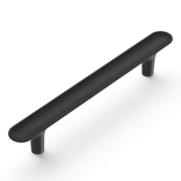 Maven Collection Pull 5-1/16 in. (128mm) Center to Center Matte Black Finish Modern Zinc Bar Pull (1-Pack)