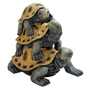 48 in. H Three's a Crowd Stacked Turtle Giant Statue
