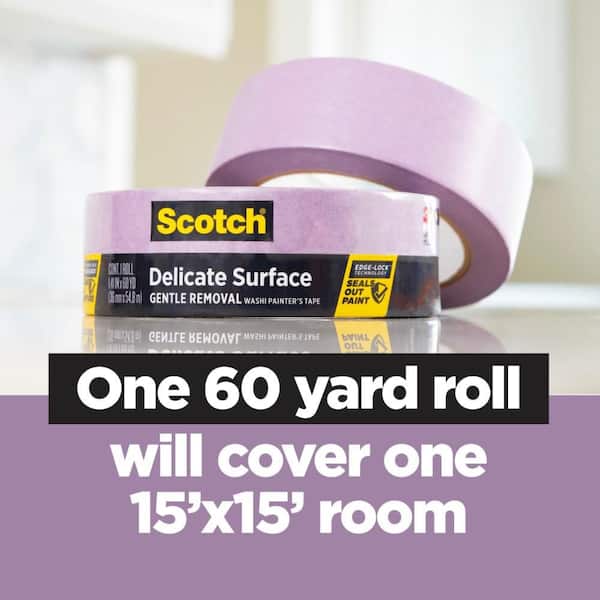 3M - Scotch 0.94 in. x 60 yds. Delicate Surface Painter's Tape with Edge-Lock