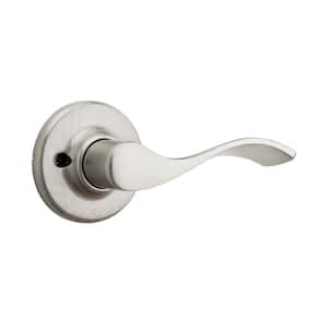 Balboa Satin Nickel Right-Handed Half-Dummy Door Handle featuring Microban Technology